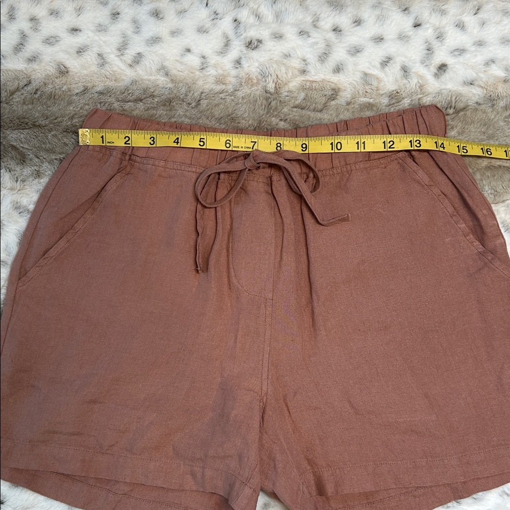 Parachute Linen Shorts In Clay Pink Women’s Size Small - Picture 4 of 7